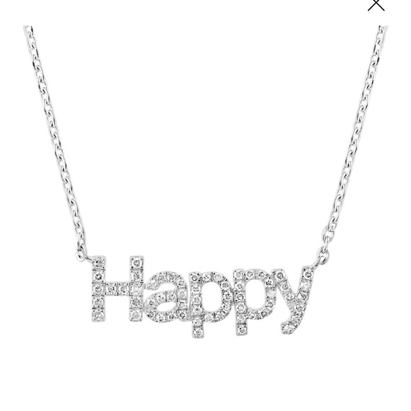 EFFY Diamond Happy 18” Pendant Necklace in Sterling Silver - Retails $600 - Picture 1 of 8